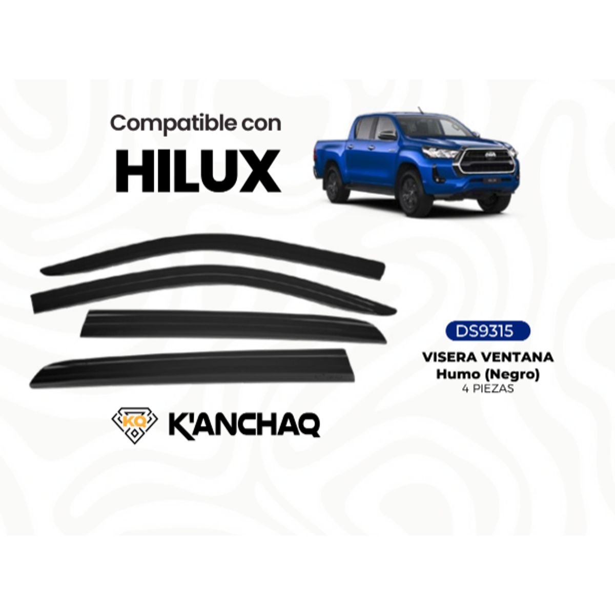 GENERICO - CORRELLUVIA  PARA TOYOTA HILUX REVO/VIGO NEGRO