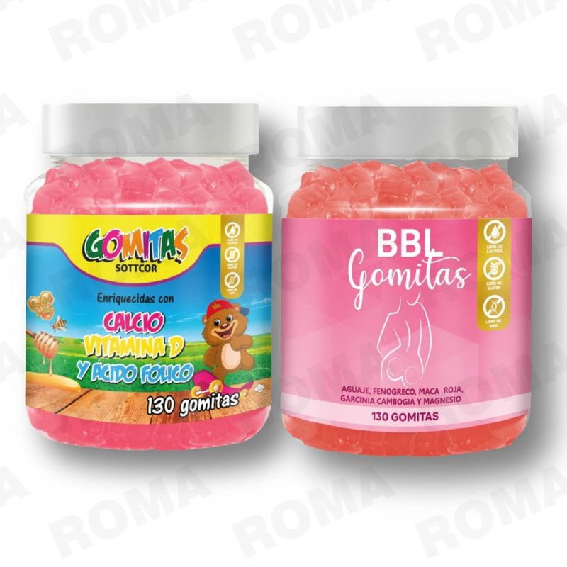 GENERICO - PACK 2 GOMITAS CALCIO NIÑOS + GOMITAS AGUAJE BBL 130UND