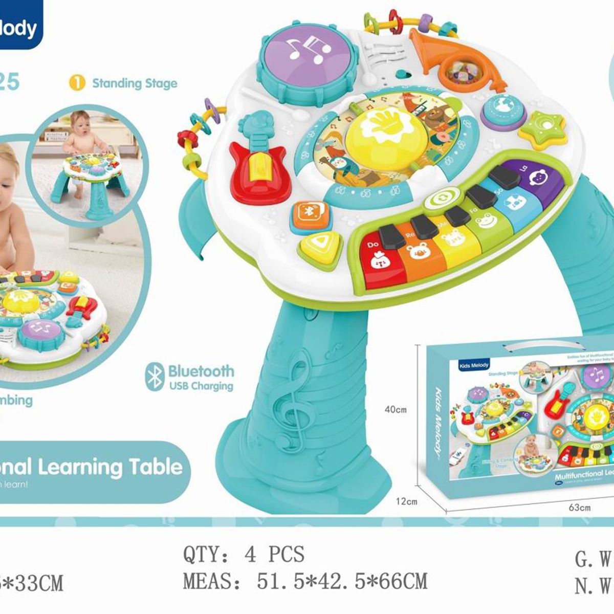 GENERICO - MESA DE APRENDIZAJE INTERACTIVA MULTIFUNCIONAL PARA BEBÉS
