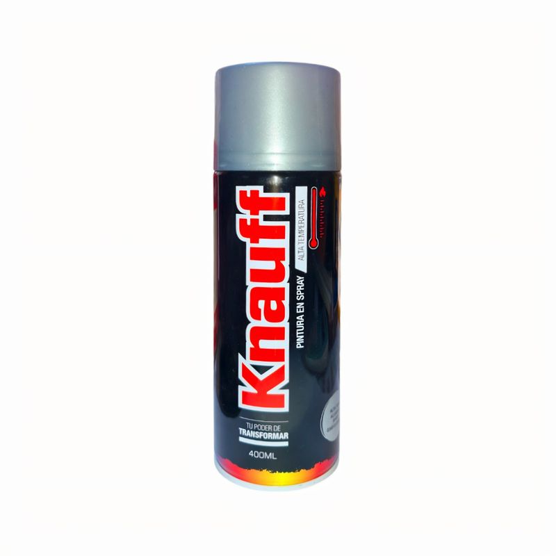KNAUF - Pintura Spray Alta Temperatura Aluminio 400ML KNAUFF