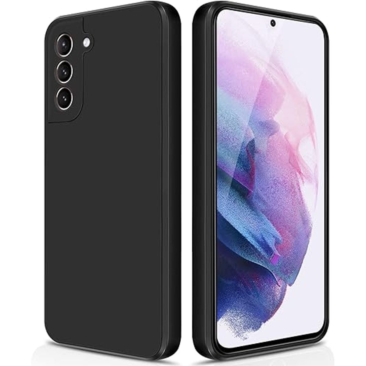 GENERICO - Case Protector para Samsung S21 PLUS Silicona Negro