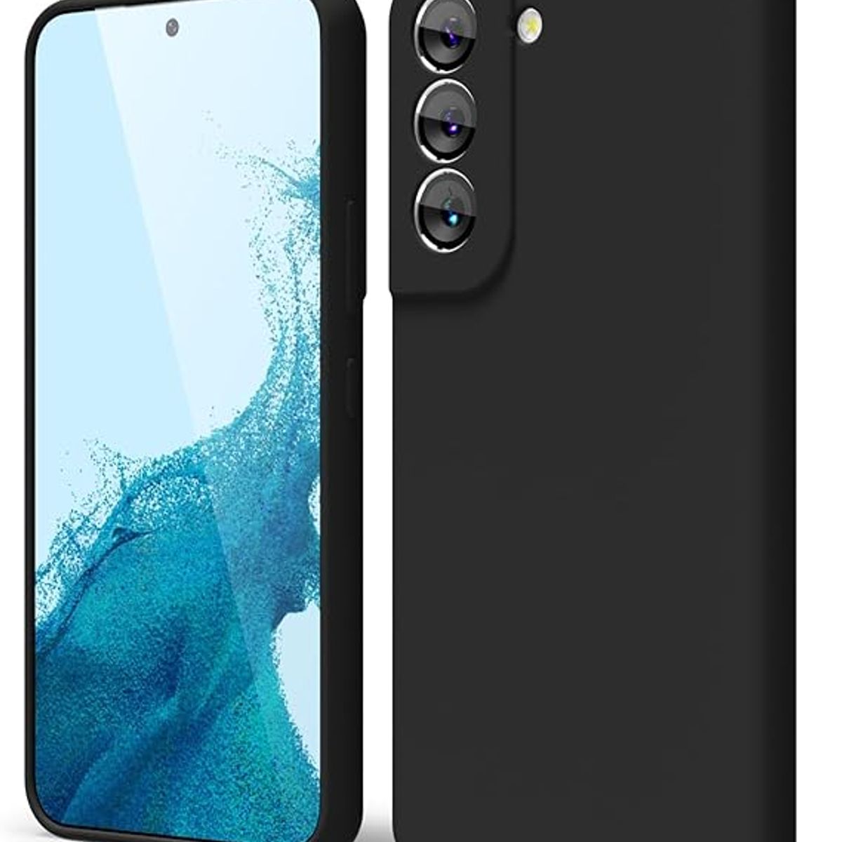 GENERICO - Case Protector para Samsung S22 Silicona Negro