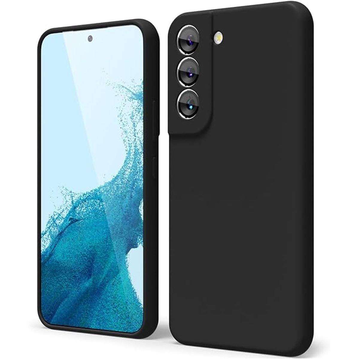 GENERICO - Case Protector para Samsung S22 Silicona Negro