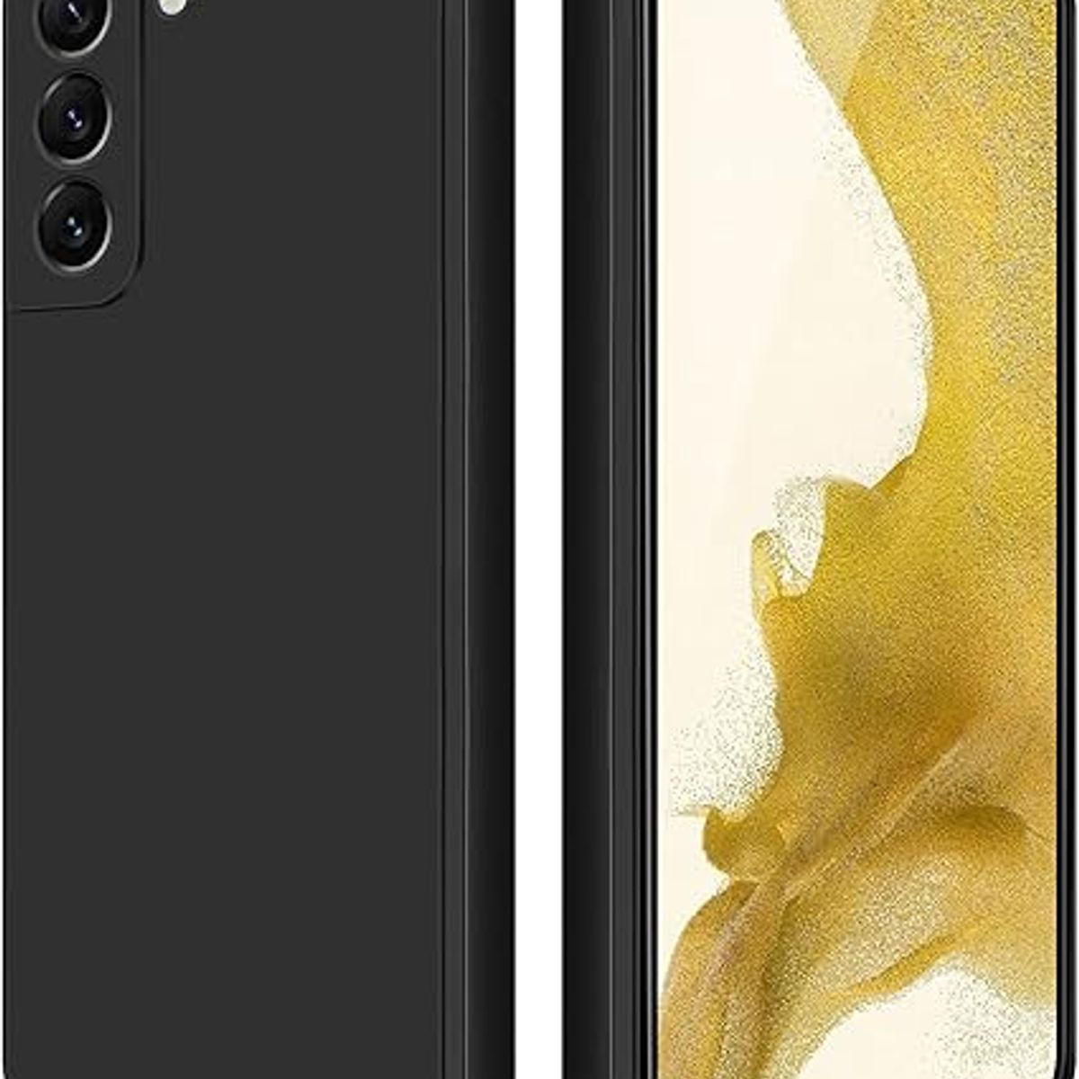 GENERICO - Case Protector para Samsung S22 PLUS Silicona Negro