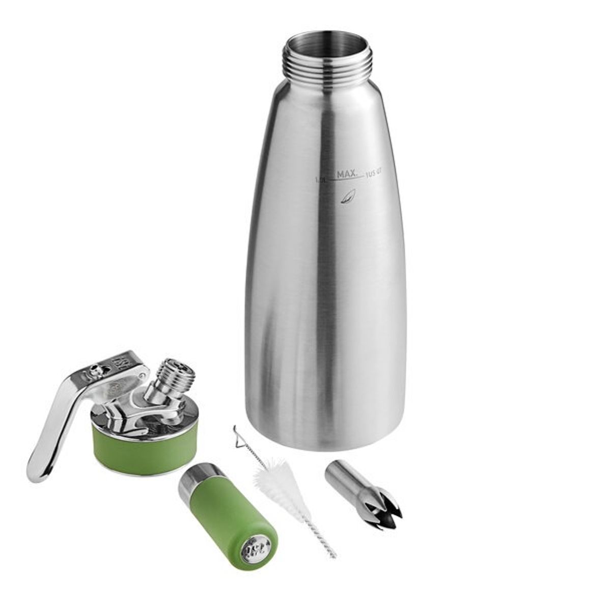 GENERICO - SIFON ISI ECO PARA CHEMA CHANTILLY 1 LITRO ACERO INOX
