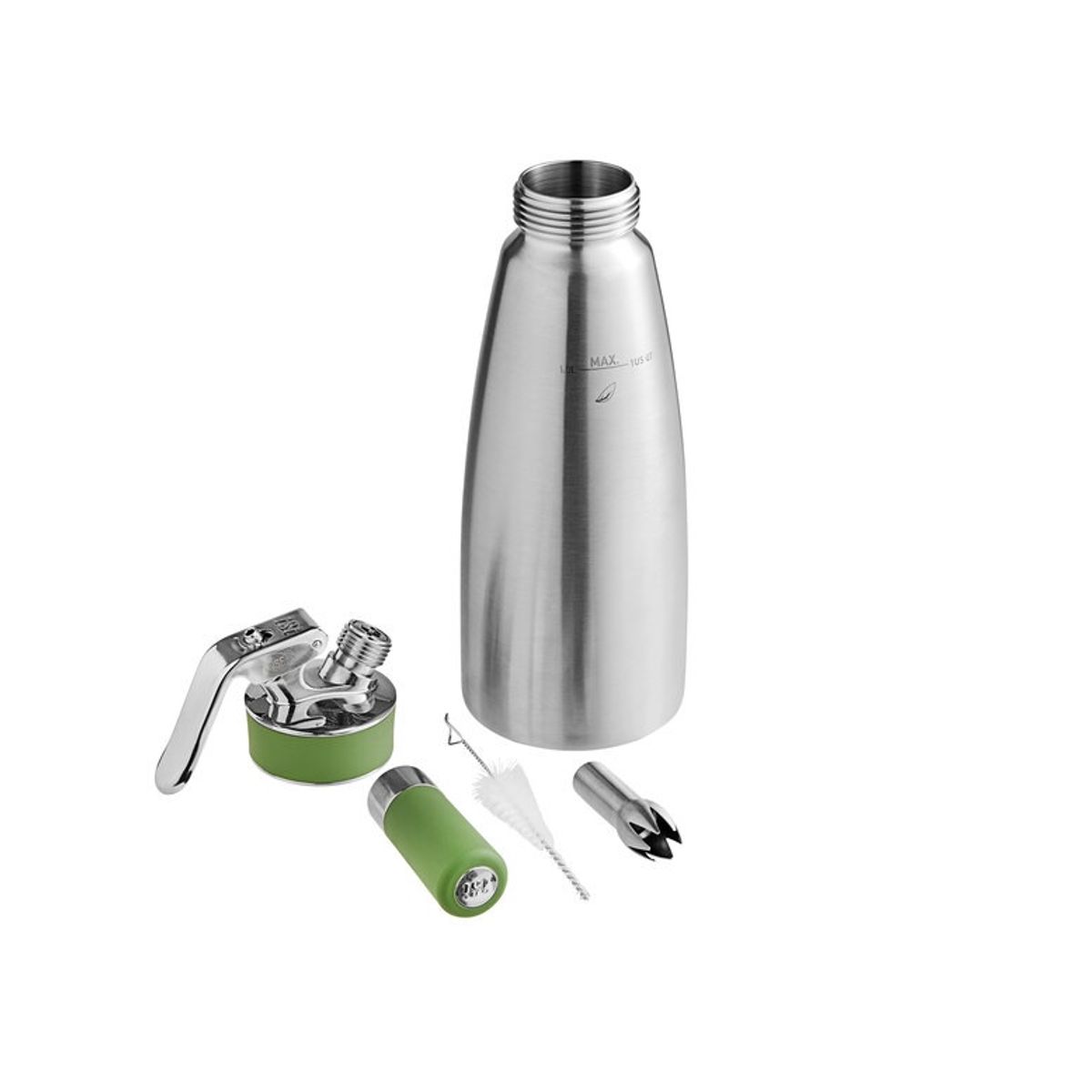 GENERICO - SIFON ISI ECO PARA CHEMA CHANTILLY 1 LITRO ACERO INOX