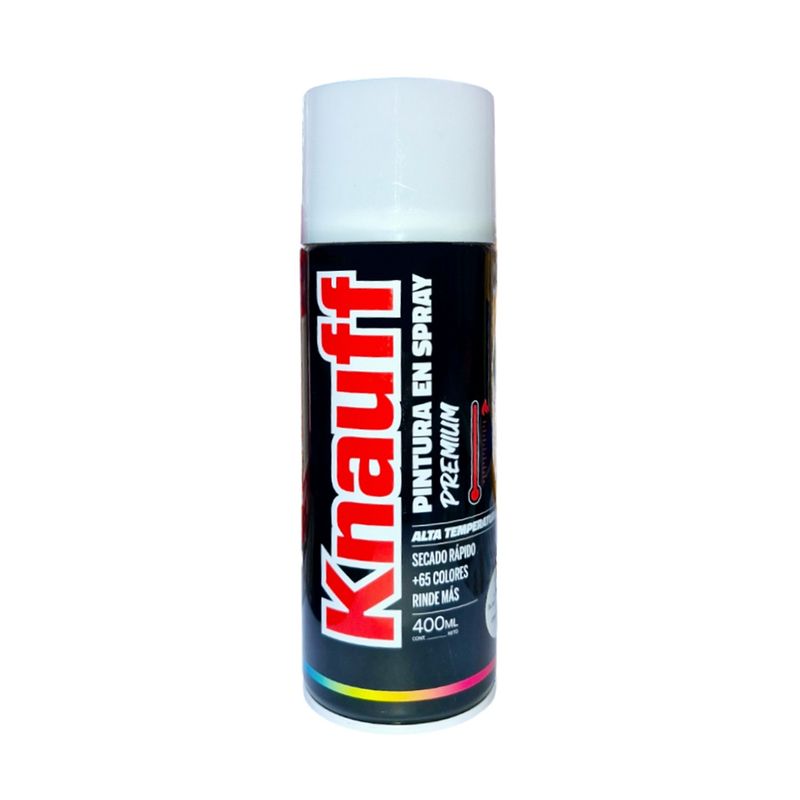 KNAUF - Pintura Spray Alta Temperatura Blanco Brillante 400ML KNAUFF