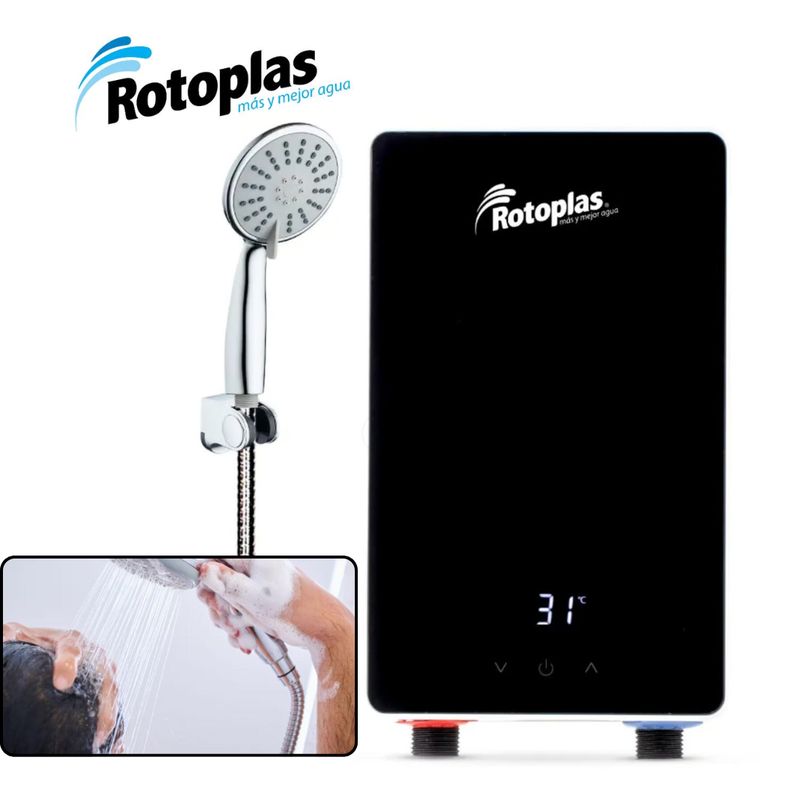 ROTOPLAS - Rapiducha de Agua Eléctrico Digital Rotoplas