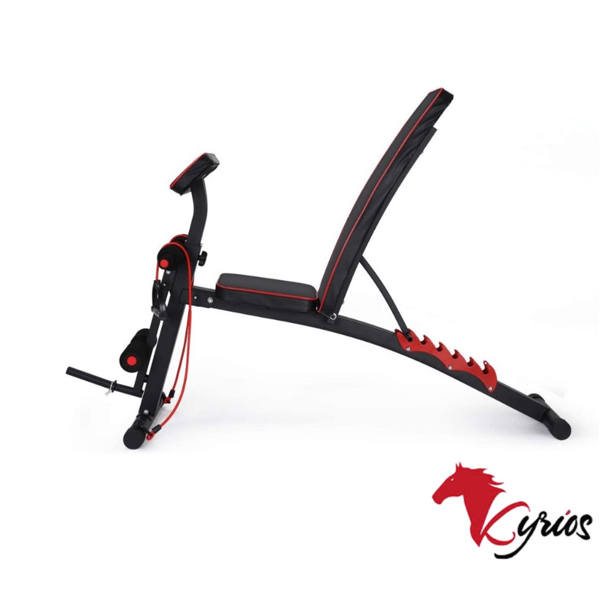 NO LOGO - Banca Multifuncional Color Rojo Con Predicador Y Niveles