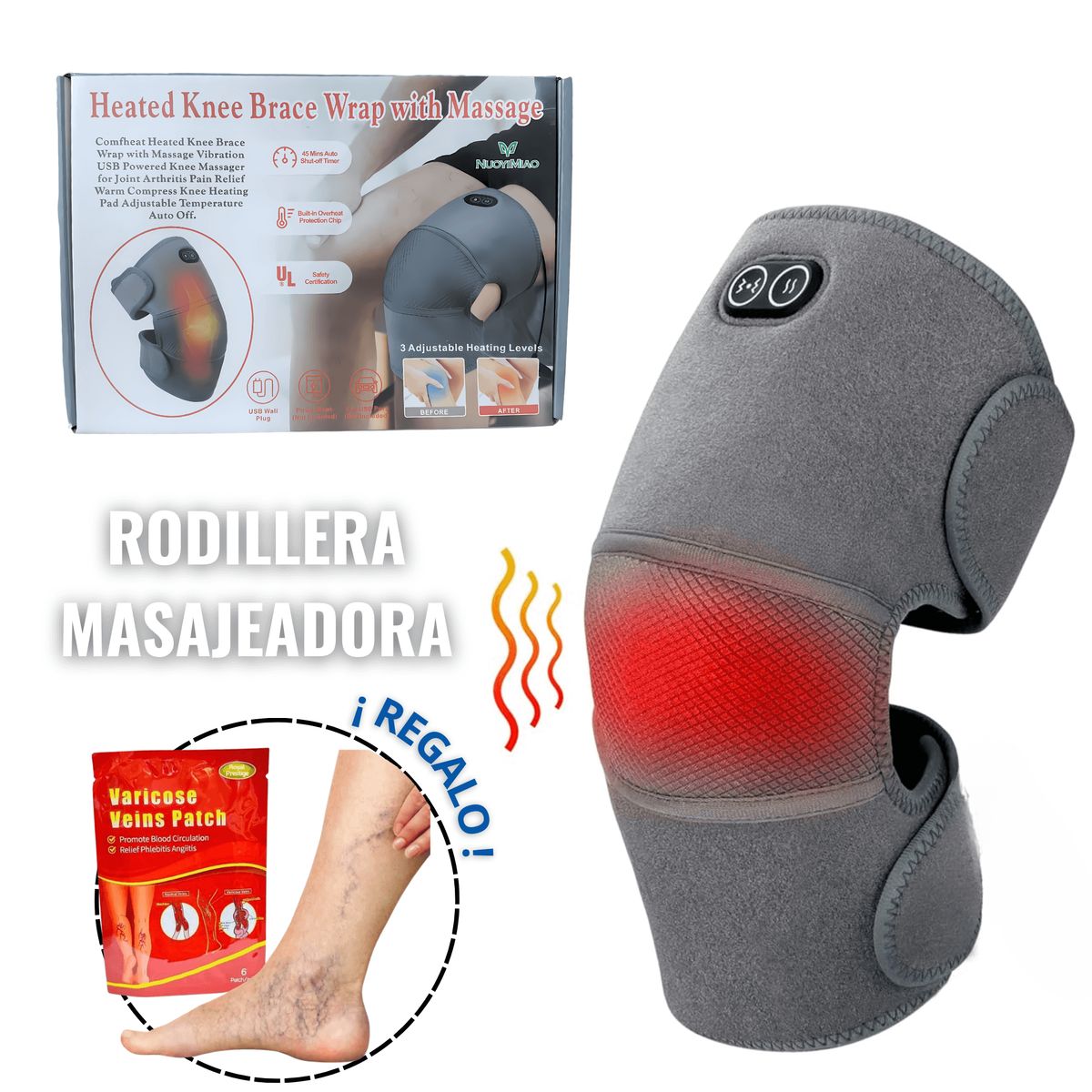 ROHS - Rodillera inteligente + parches para piernas ¡GRATIS