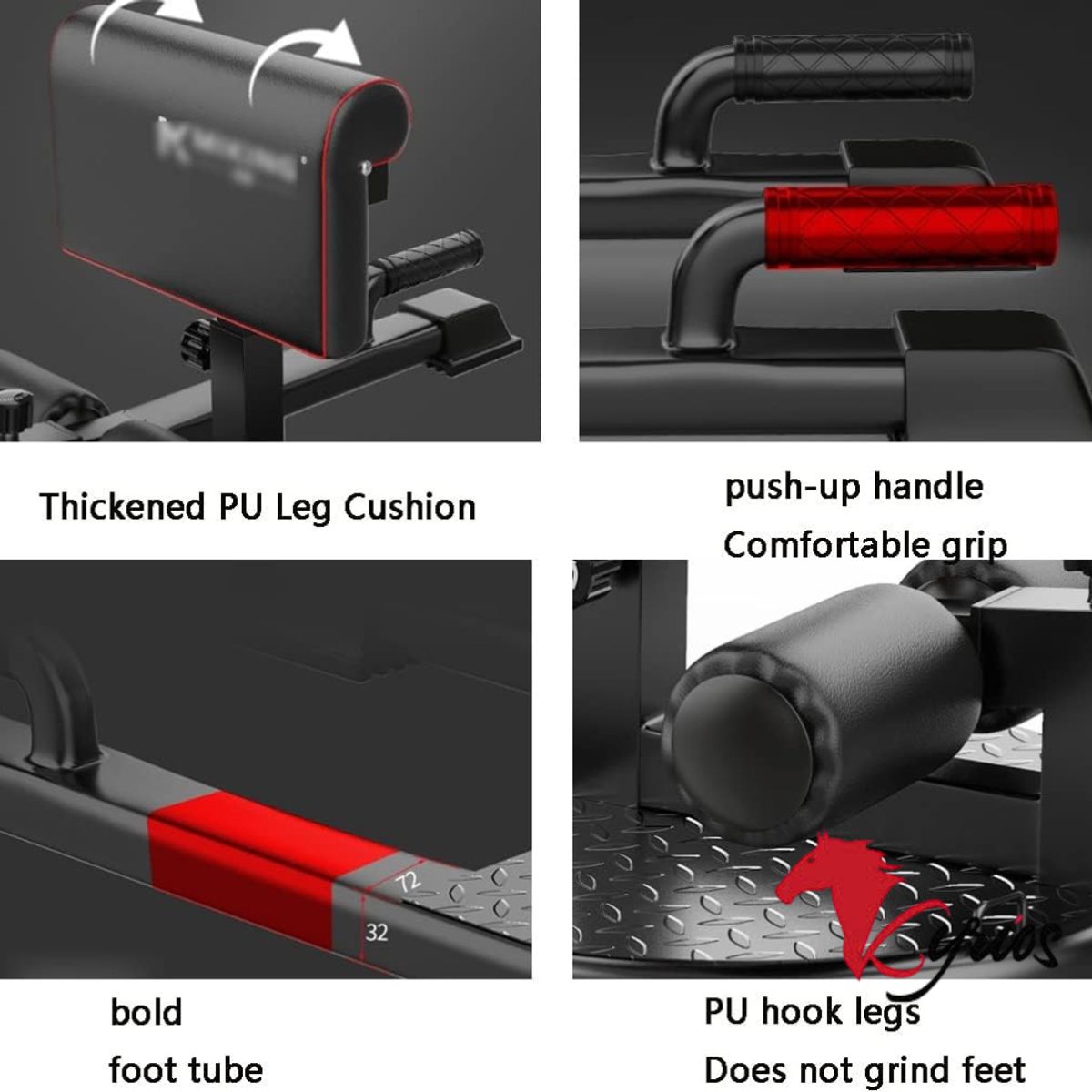 NO LOGO - Maquina Para Entrenamiento De Pierna Sissy