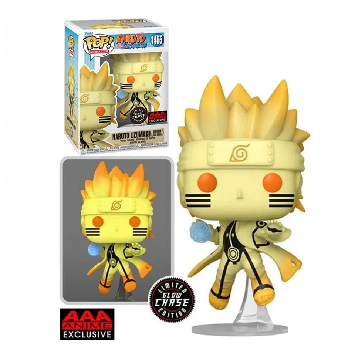 FUNKO - FUNKO POP NARUTO UZUMAKI GLOW CHASE - NARUTO SHIPPUDEN 1465 AAA