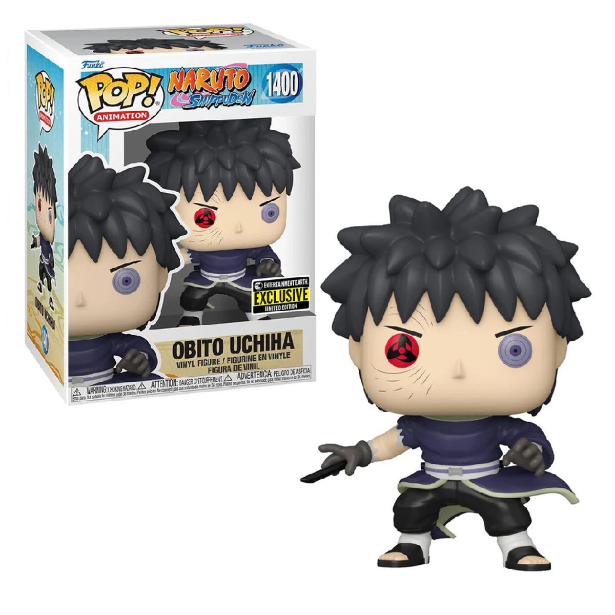 FUNKO - FUNKO POP OBITO UCHIHA NARUTO SHIPPUDEN 1400 EXCLUSIVO EE