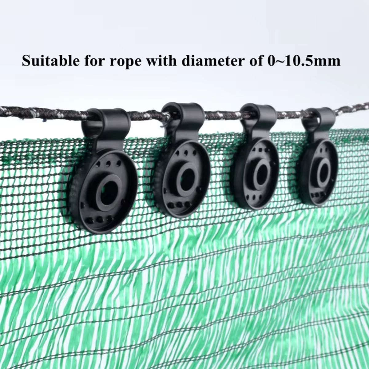 GENERICO - PACK X 50 CLIPS SUJETADOR PARA MALLA RASCHEL GRANJA 10 X 3.7 CM