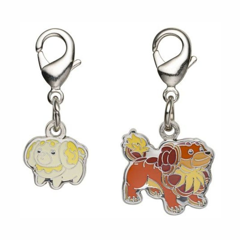 POKEMON - Pokemon Center Llavero Metal Japon Fidough Set