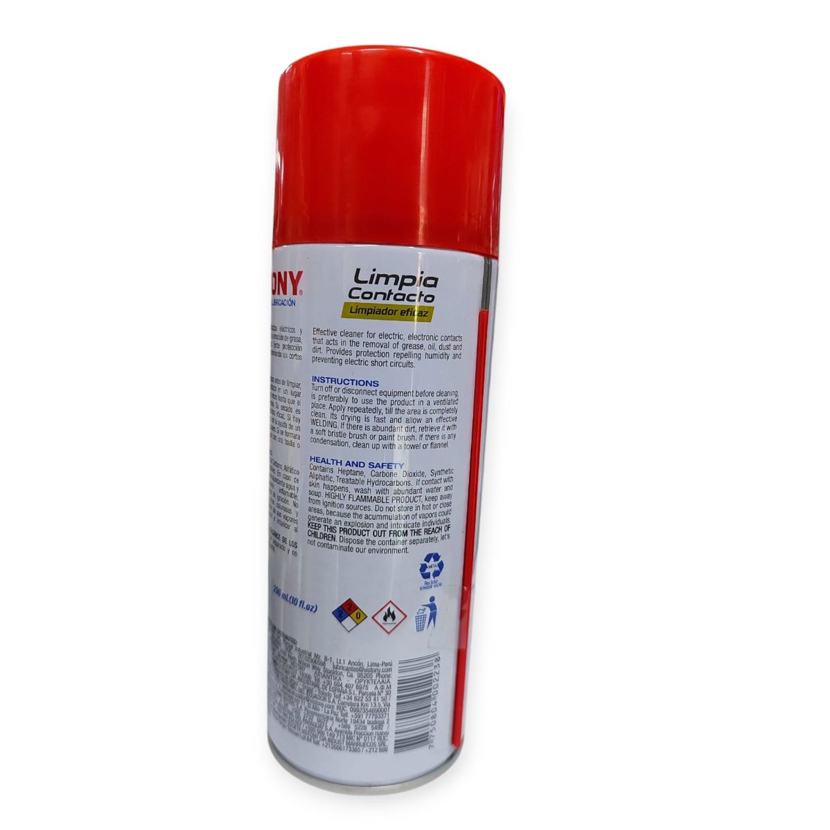 VISTONY - Limpia Contacto Vistony 296 ML Transparente