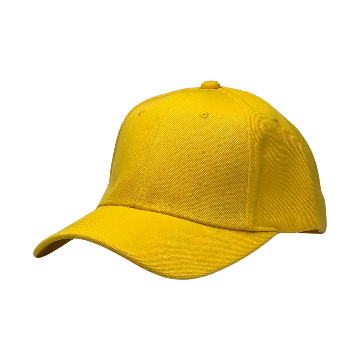 GENERICO - Gorra Unisex de Lona Amarilla con Visera Curva