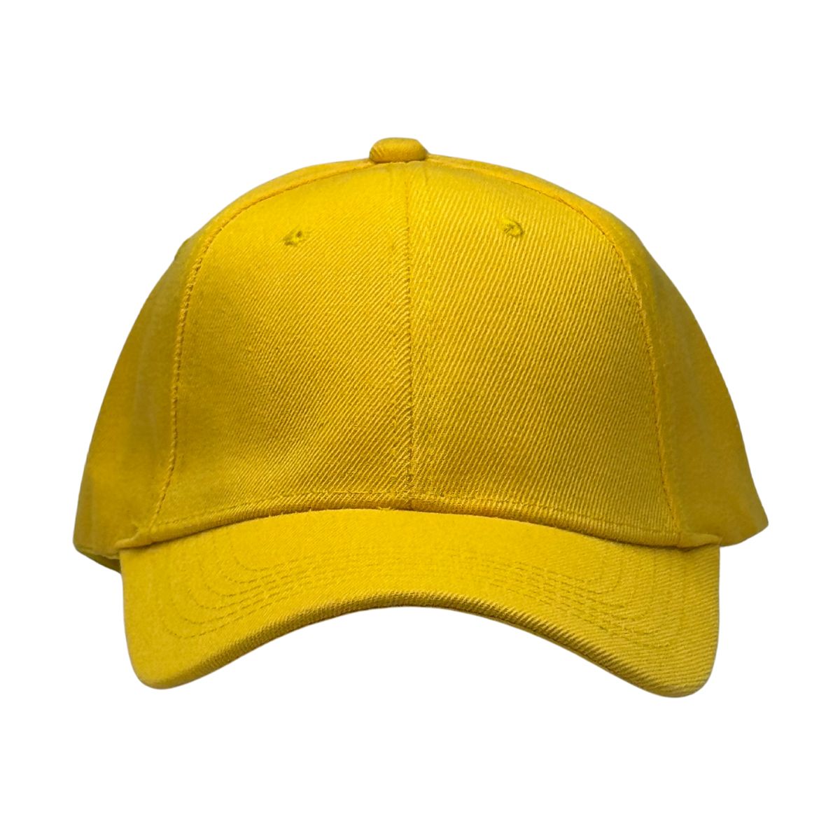 GENERICO - Gorra Unisex de Lona Amarilla con Visera Curva