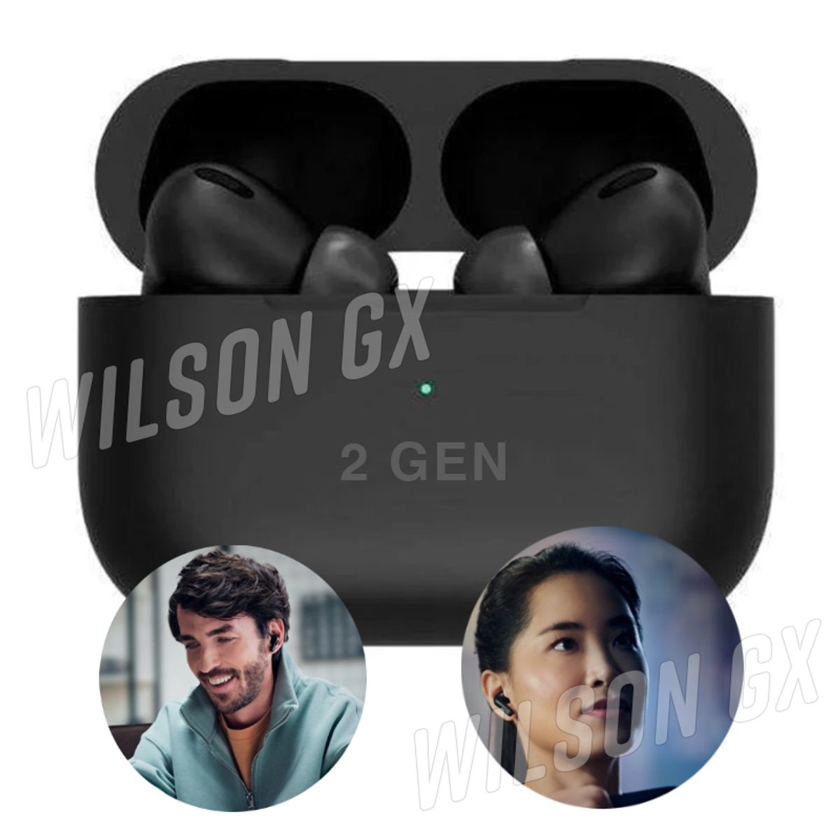 OEM - Audífonos Bluetooth 2da generacion Negro compatible con Iphon