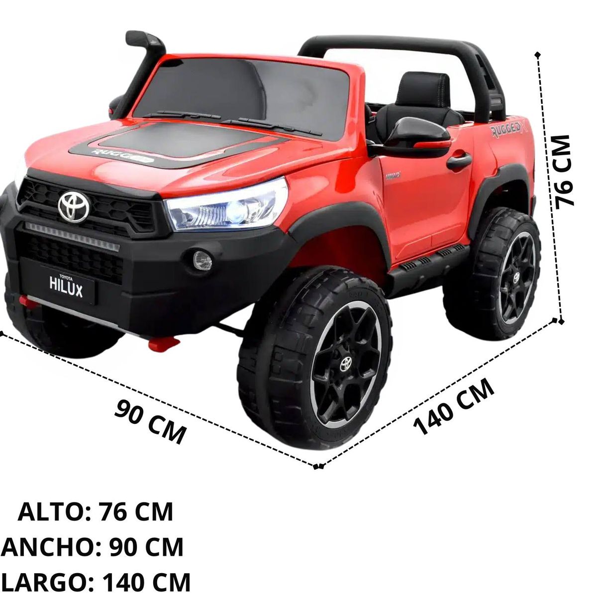 TOYOTA - coche eléctrico Toyota Hilux RuggedX HL-850 de 12V