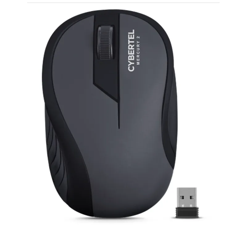 CYBERTEL - Mouse Inalambrico MERCURY 2 CHARCOAL CYB M308K-2M WIFI CYBERTEL