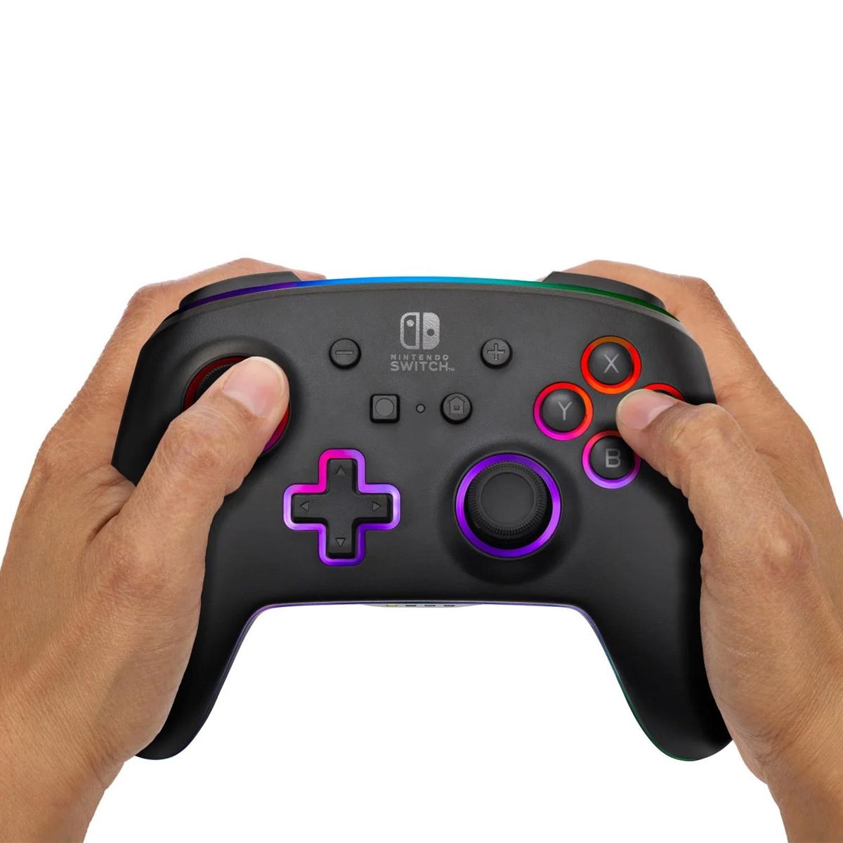 POWER A - Mando Pro PowerA Wireless Nintendo Switch with Lumectra Black Led