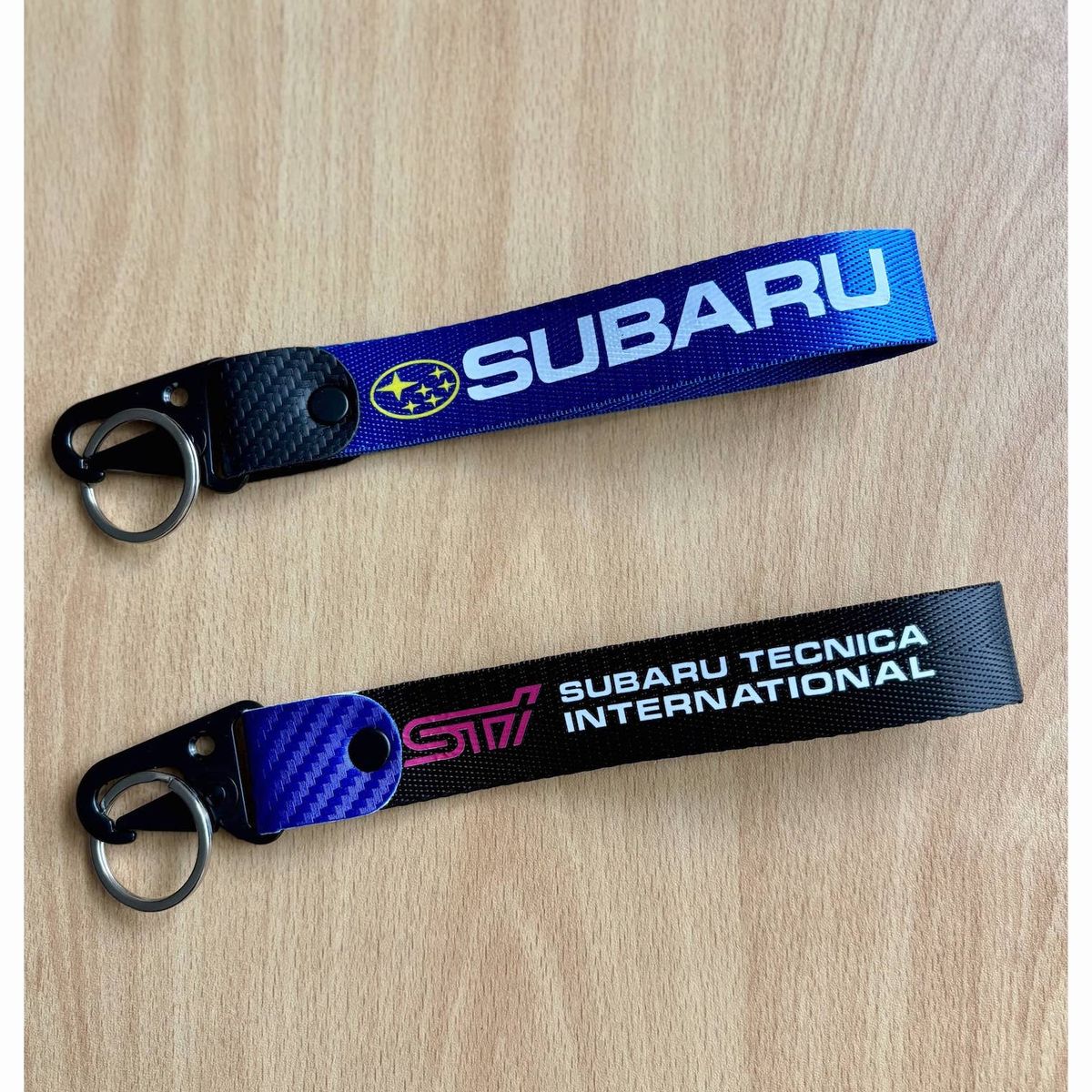 GENERICO - Llavero Subaru Lanyard Llaveros Pita STI Colgante Auto Llaves 2Unid
