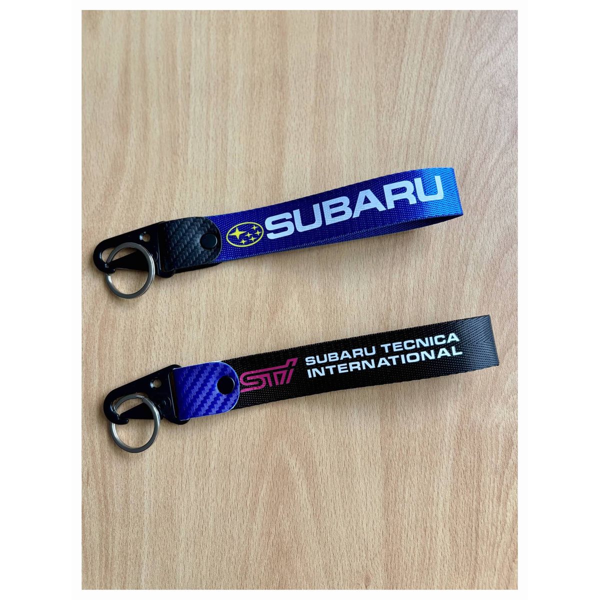 GENERICO - Llavero Subaru Lanyard Llaveros Pita STI Colgante Auto Llaves 2Unid