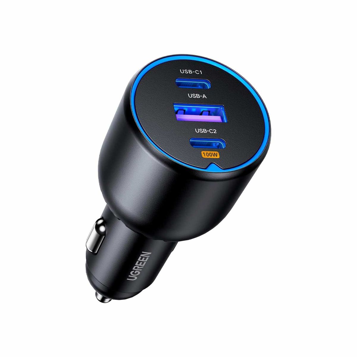 UGREEN - Cargador Para Auto Ugreen 130W 2 USB-C 1 USB-A EC705 35025