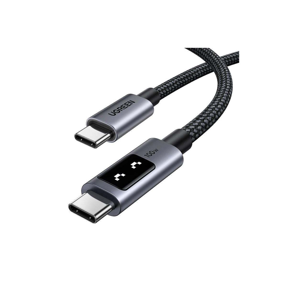UGREEN - Cable Ugreen Uno USB-C A USB-C PD Rapida Led 100W 2 Metros L509 35512
