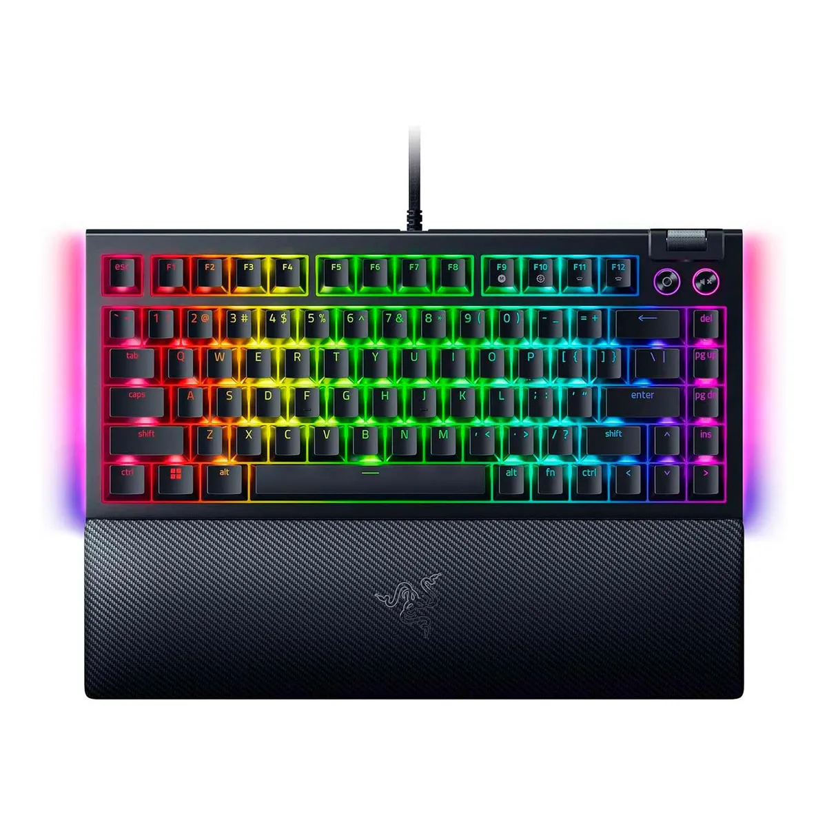RAZER - Teclado Razer Blackwidow V4 75% Mechanical Us Sw Orange Chroma Black
