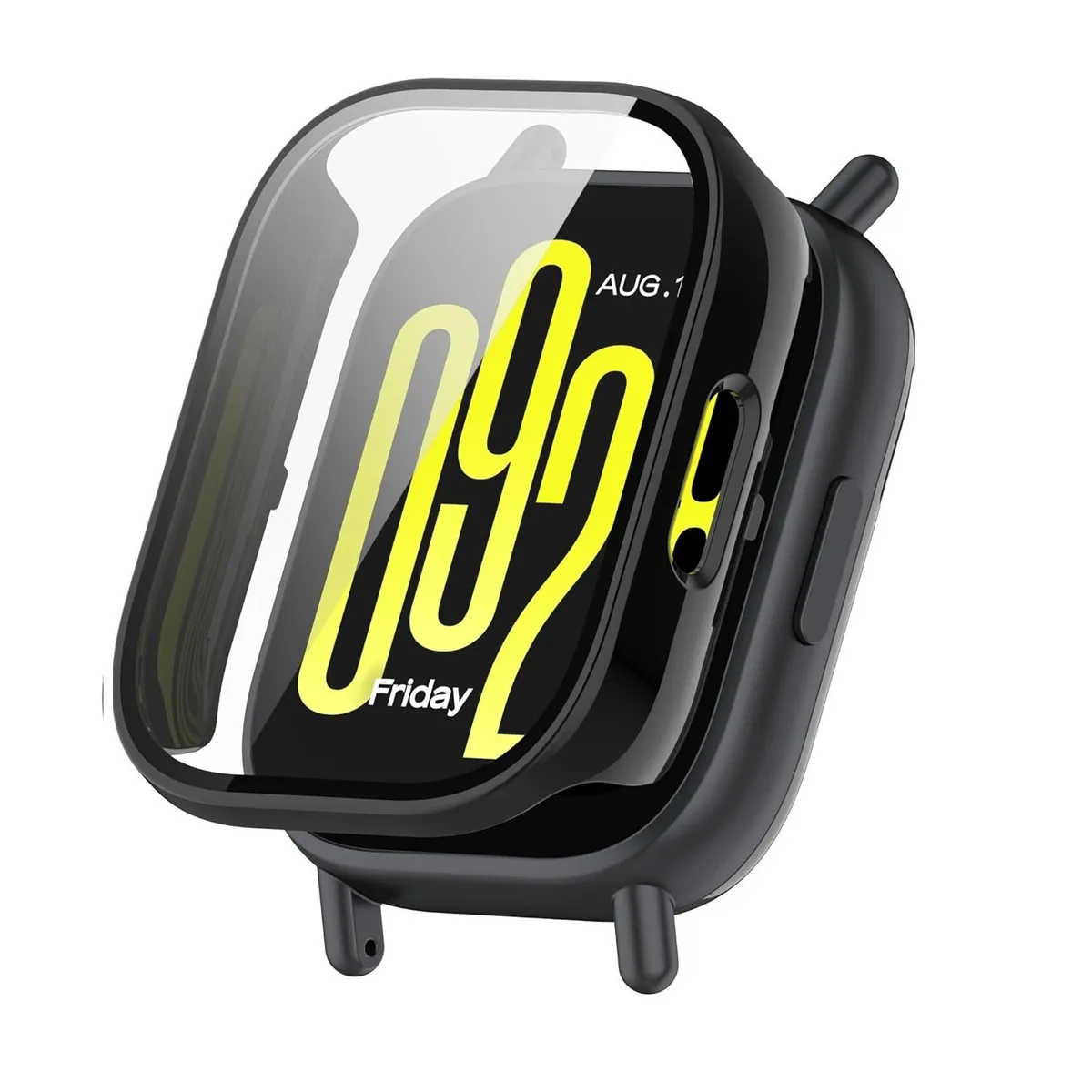 GENERICO - Bumper con Vidrio incorporado para Redmi Watch 5 Active - Negro