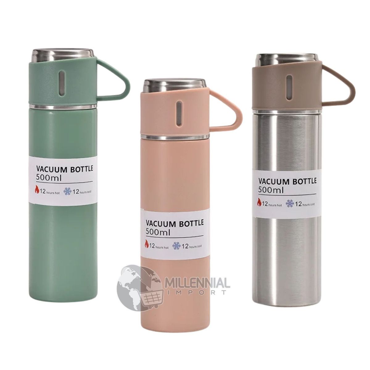 GENERICO - Termo con Tazas de Regalo para Oficina o Trabajo color Mujer