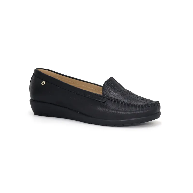 PAR&SS - Mocasín Casual De Cuero Mujer Par&ss KA25Q1-KM032 Negro