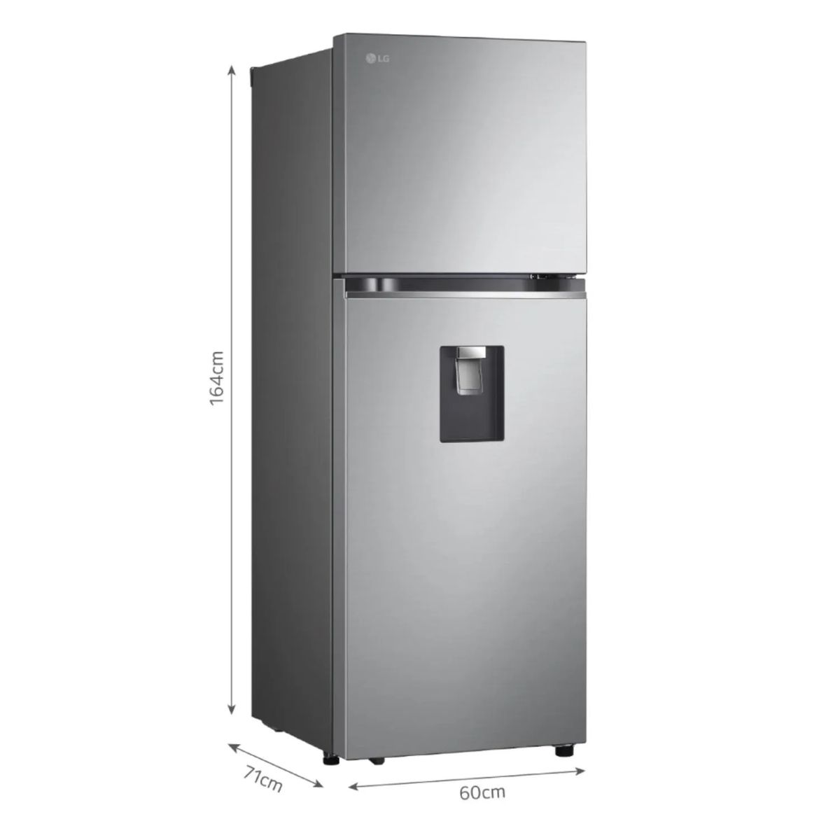 LG - Refrigeradora LG No Frost 314 LT GT31WPP Plateado