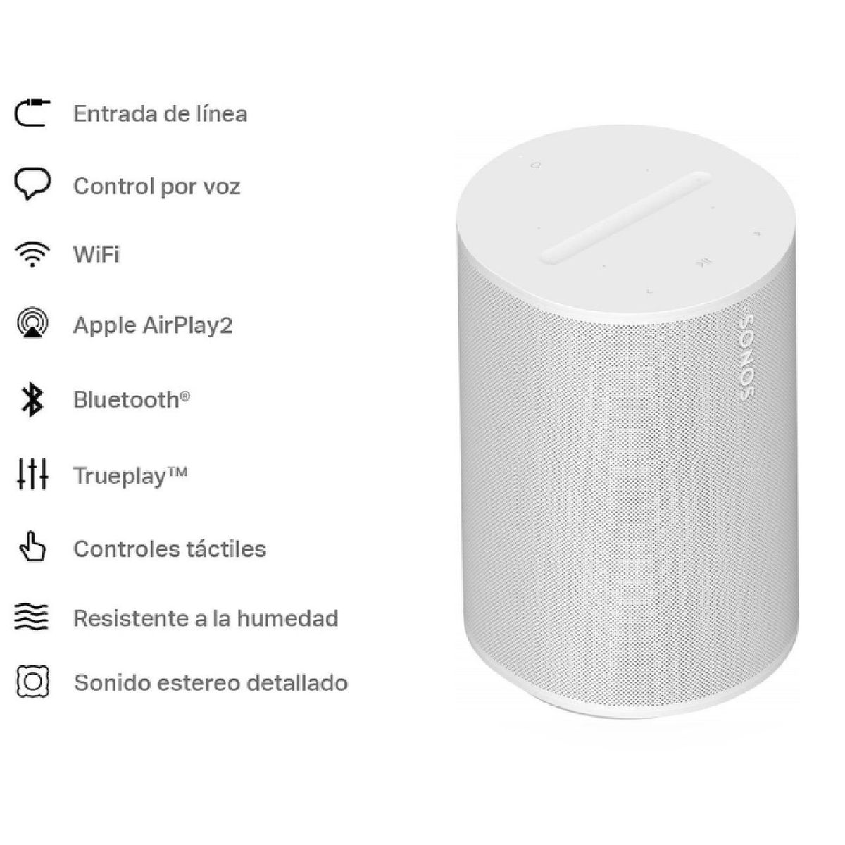 SONOS - PARLANTES SONOS ERA 100 CON WIFI Y BLUETOOTH BLANCO