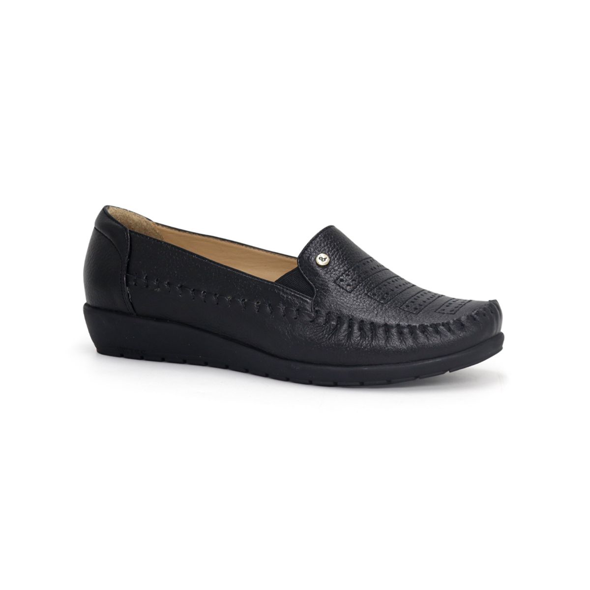 PAR&SS - Mocasín Casual De Cuero Mujer Par&ss KA25Q1-E002 Negro