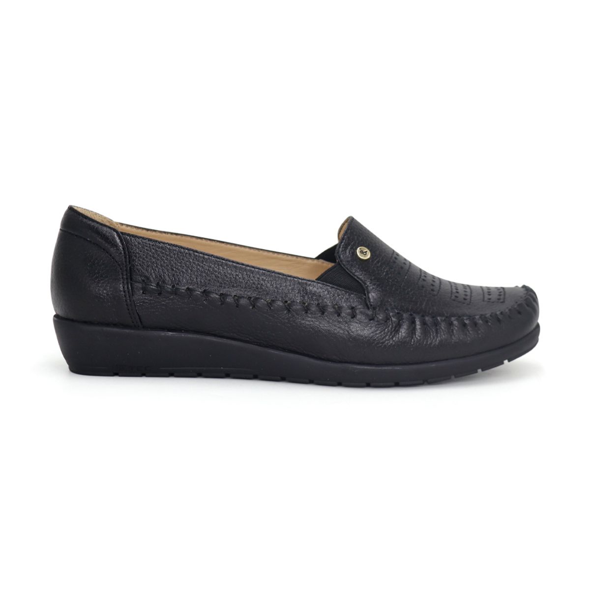 PAR&SS - Mocasín Casual De Cuero Mujer Par&ss KA25Q1-E002 Negro