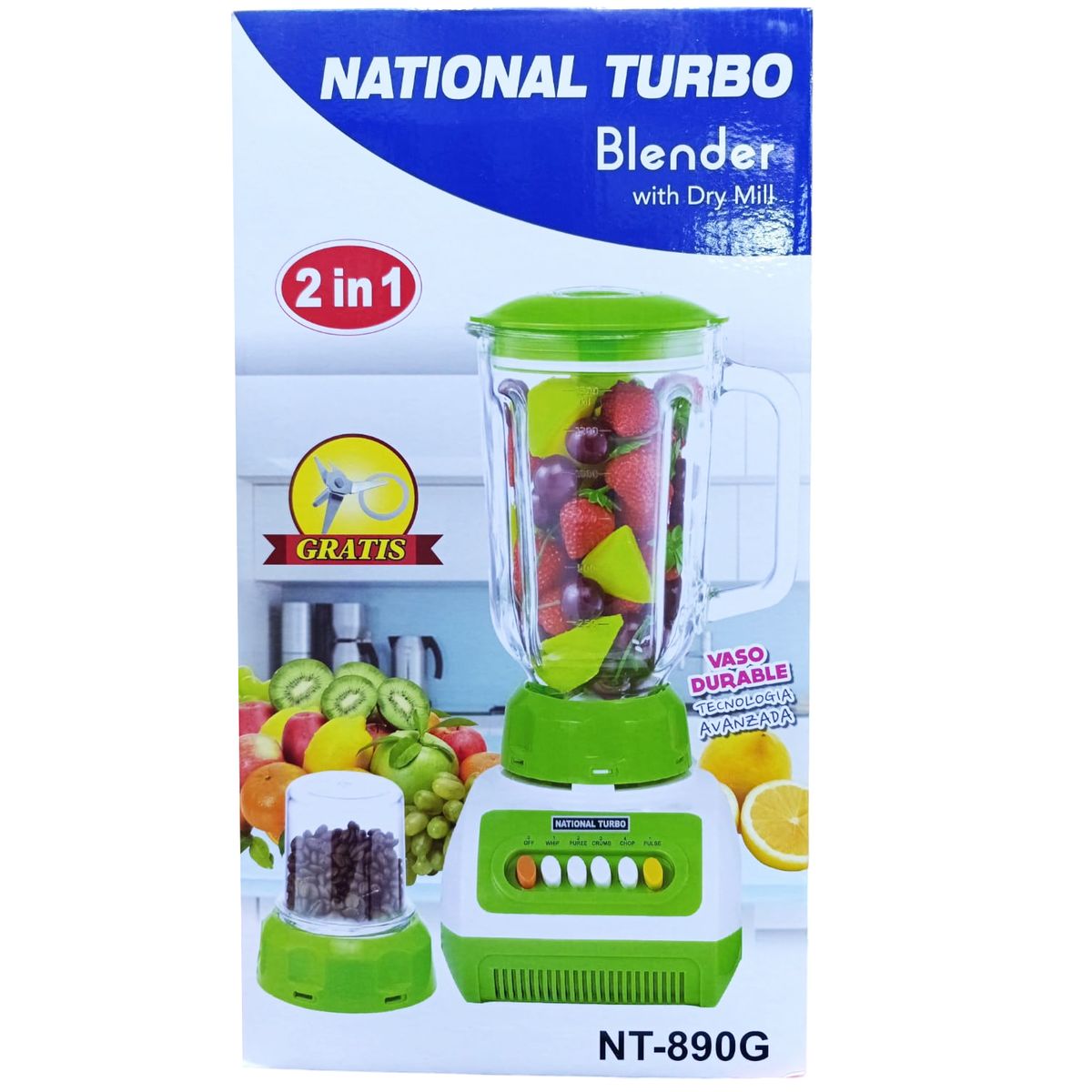GENERICO - Licuadora National Turbo De 15L Jarra De Vidrio