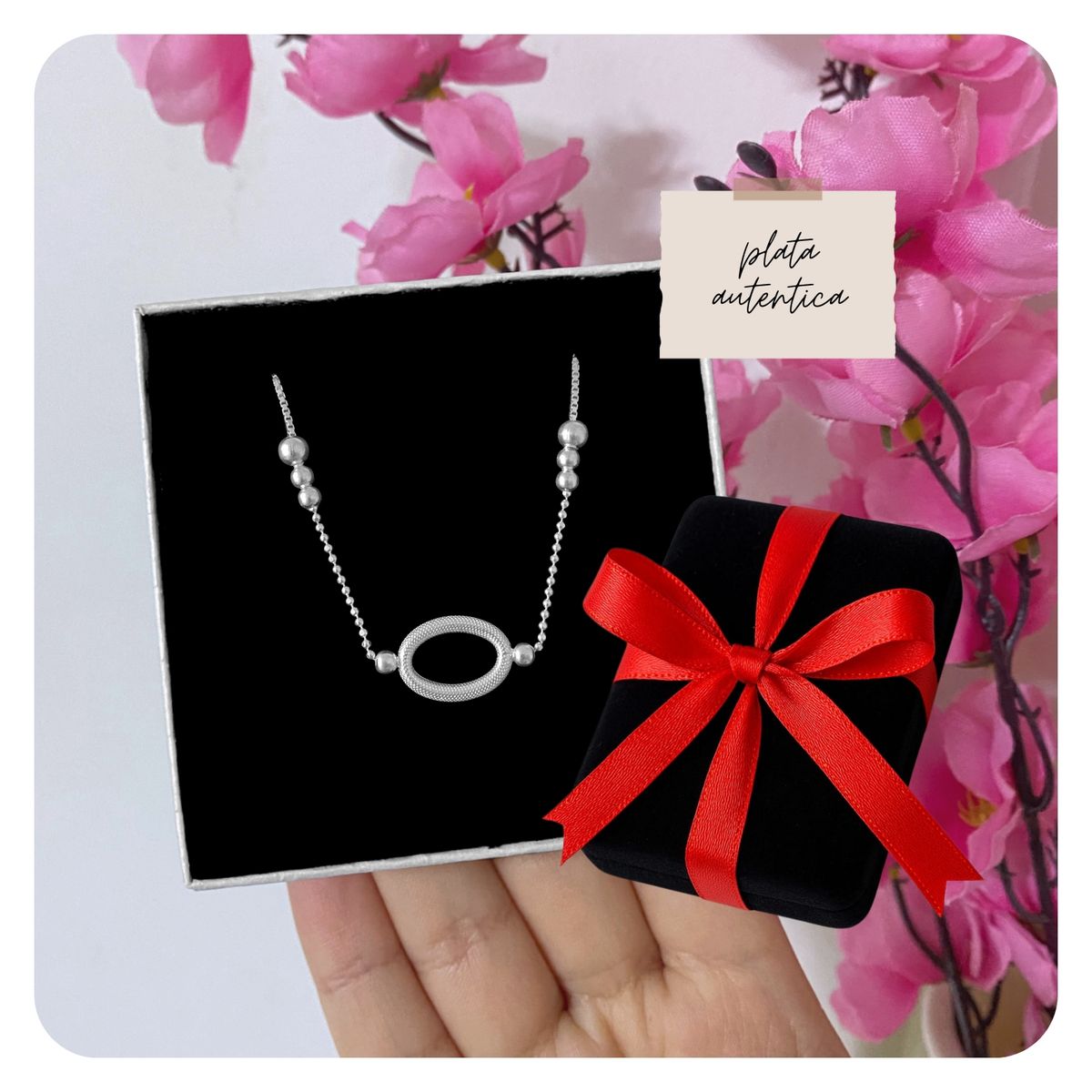 GENERICO - Pulsera Delicada Mujer Plata 925 Oval Bombita Regalo Novia Navidad