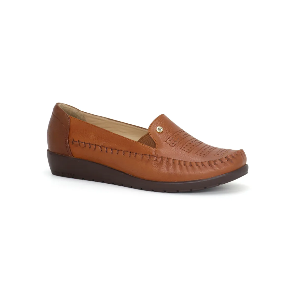 PAR&SS - Mocasín Casual De Cuero Mujer Par&ss KA25Q1-E002 Natural