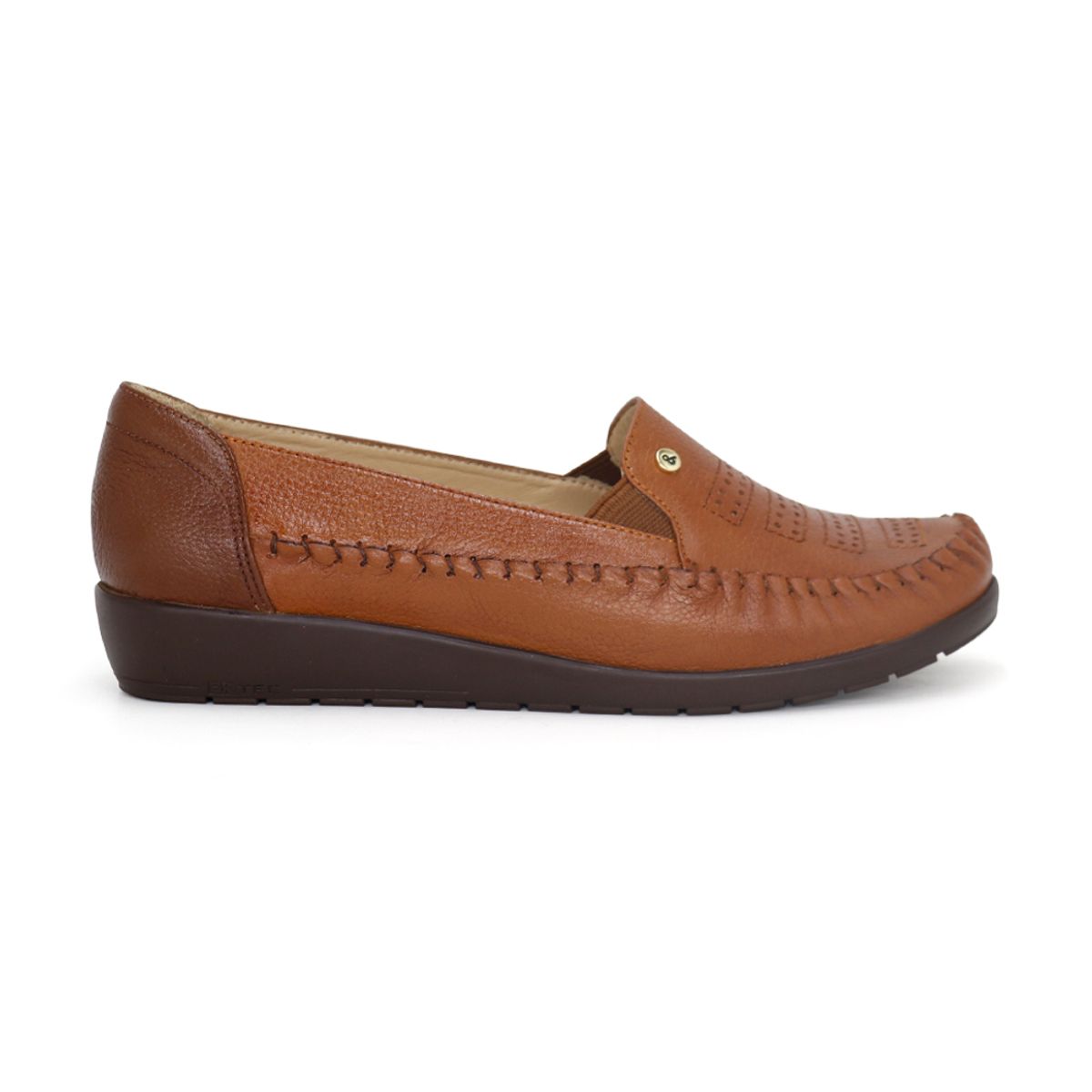 PAR&SS - Mocasín Casual De Cuero Mujer Par&ss KA25Q1-E002 Natural