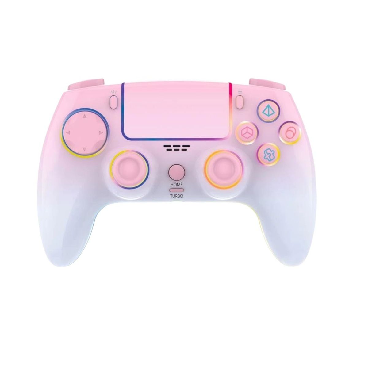 SEISA - Mando Joystick Compatible Ps4 Ps3 Switch Android Pc Recargable Rosa