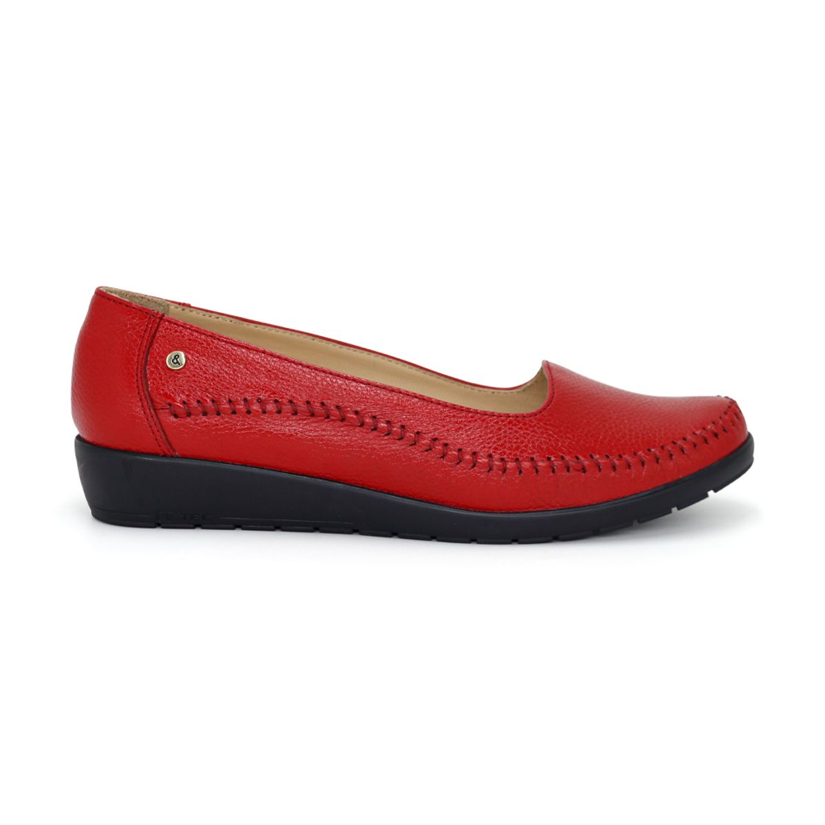 PAR&SS - Mocasín Casual De Cuero Mujer Par&ss KA25Q1-KM036 Rojo