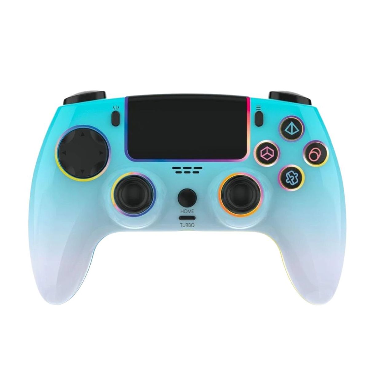 SEISA - Mando Joystick Compatible Ps4 Ps3 Android Pc Recargable Celeste