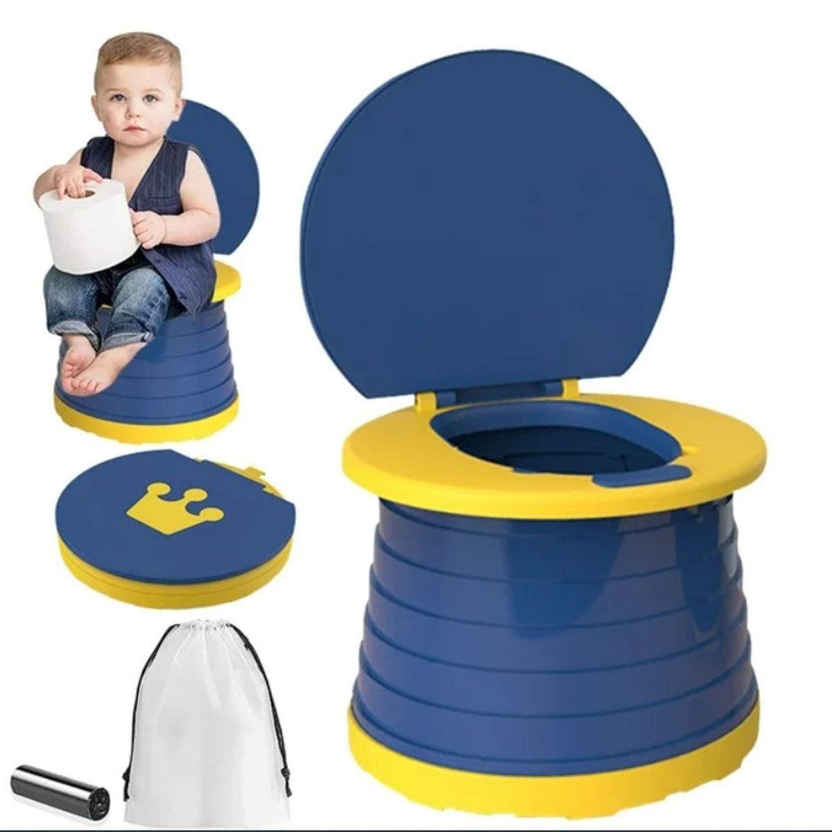 GENERICO - inodoro plegable de viaje para niños 3 en 1