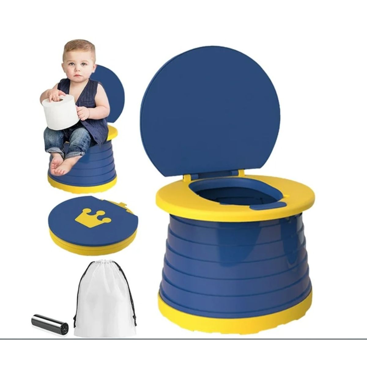 GENERICO - inodoro plegable de viaje para niños 3 en 1