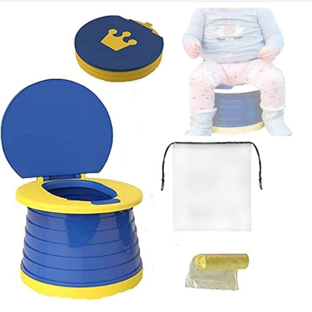 GENERICO - inodoro plegable de viaje para niños 3 en 1