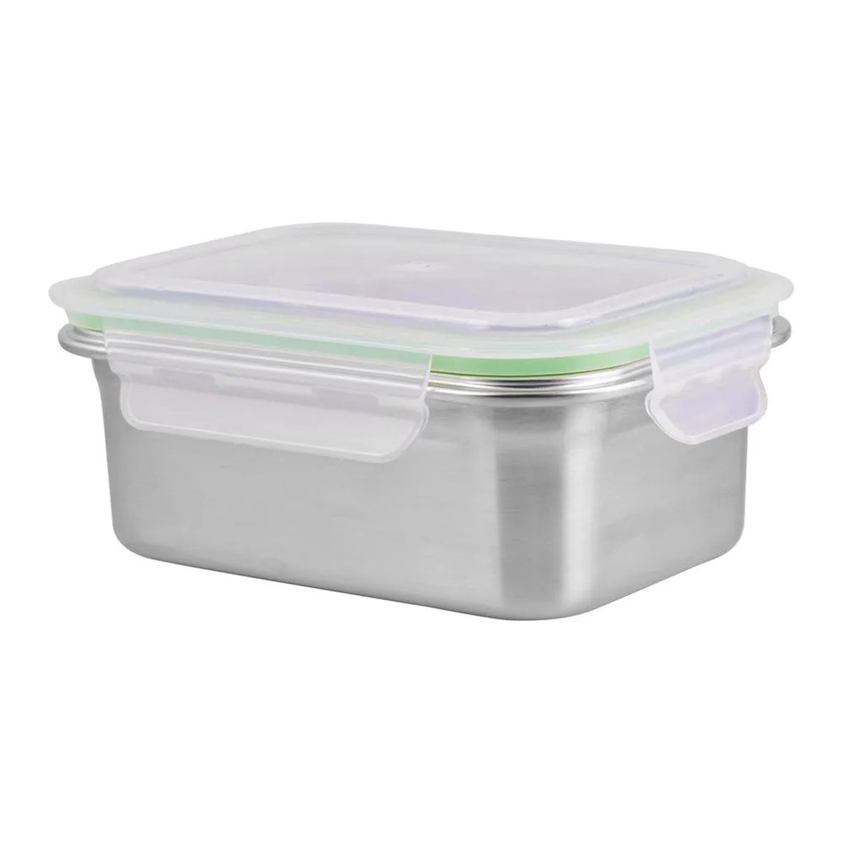 FACUSA - Taper de Acero Inoxidable Click Rectangular De 1200Ml - Facusa