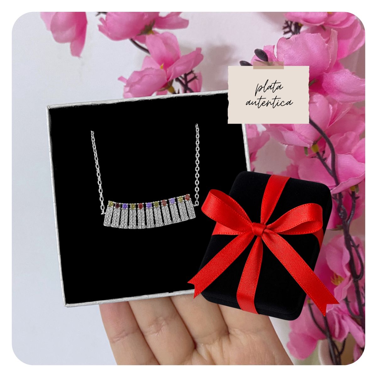 KARMY - Pulsera Delicada Plata 925 Mujer Circonitas Regalo Navidad Novia